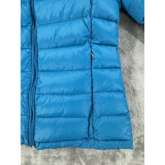 GH Bass Co Down Filled Puffer Jacket Womens M Quilted Lightweight Waterfowl Blue - Picture 11 of 16